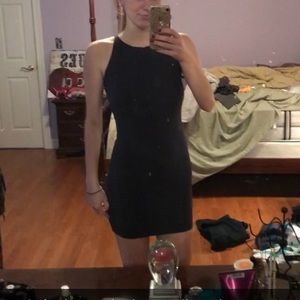 NWOT Navy Blue High Neck Mini Dress